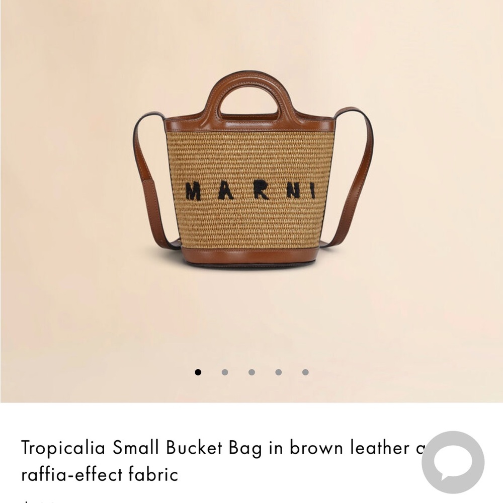 Marni small topicalia bucket bag with tags - Picture 4 of 9